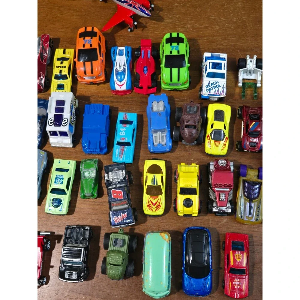 Mixed Toy Vehicle Lot 40+ Pc Hot Wheels Disney Cars Motorcycles Plane Trucks